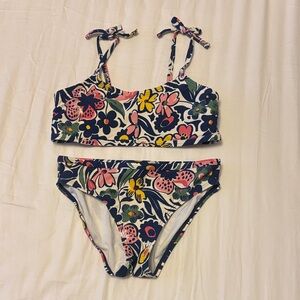 Roberta Roller Rabbit Floral Kids Bikini Set - Pink, Yellow, Green